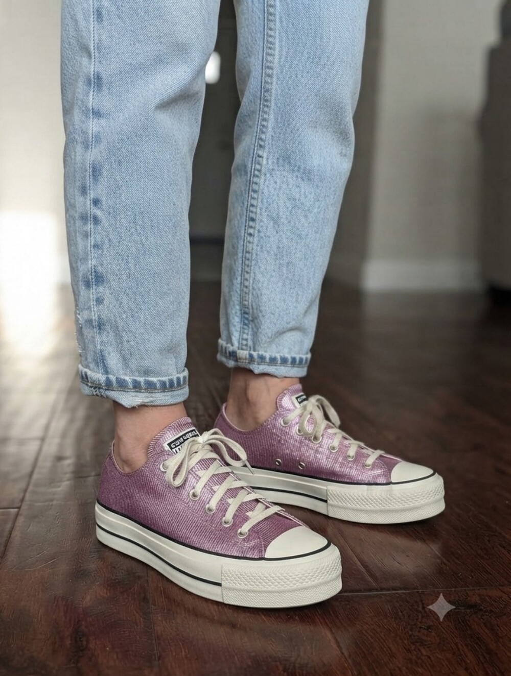 Converse Chuck Taylor All Star Lift Ox Cliffside Rose Pink Platform Shoes 10 NIB